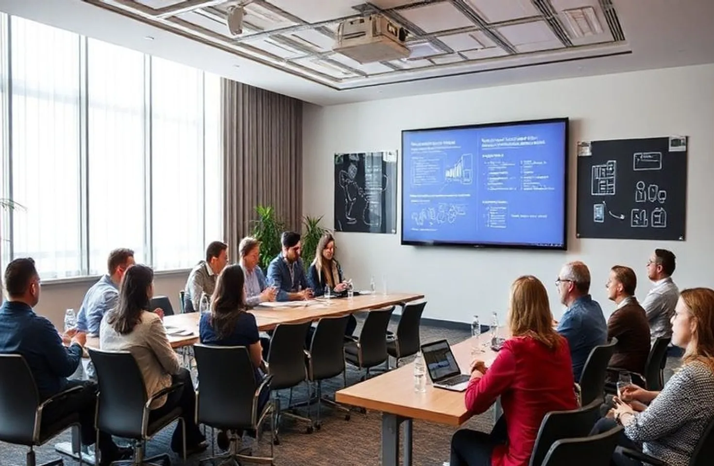 Design thinking workshop in professional seminar space